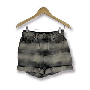 Urban Outfitters BDG Mom High Rise Short Black Gray Tie Dye 26 100% Cotton